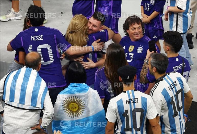 The woman seen in the video has been misidentified as Messi's mother by several media outlets and users.