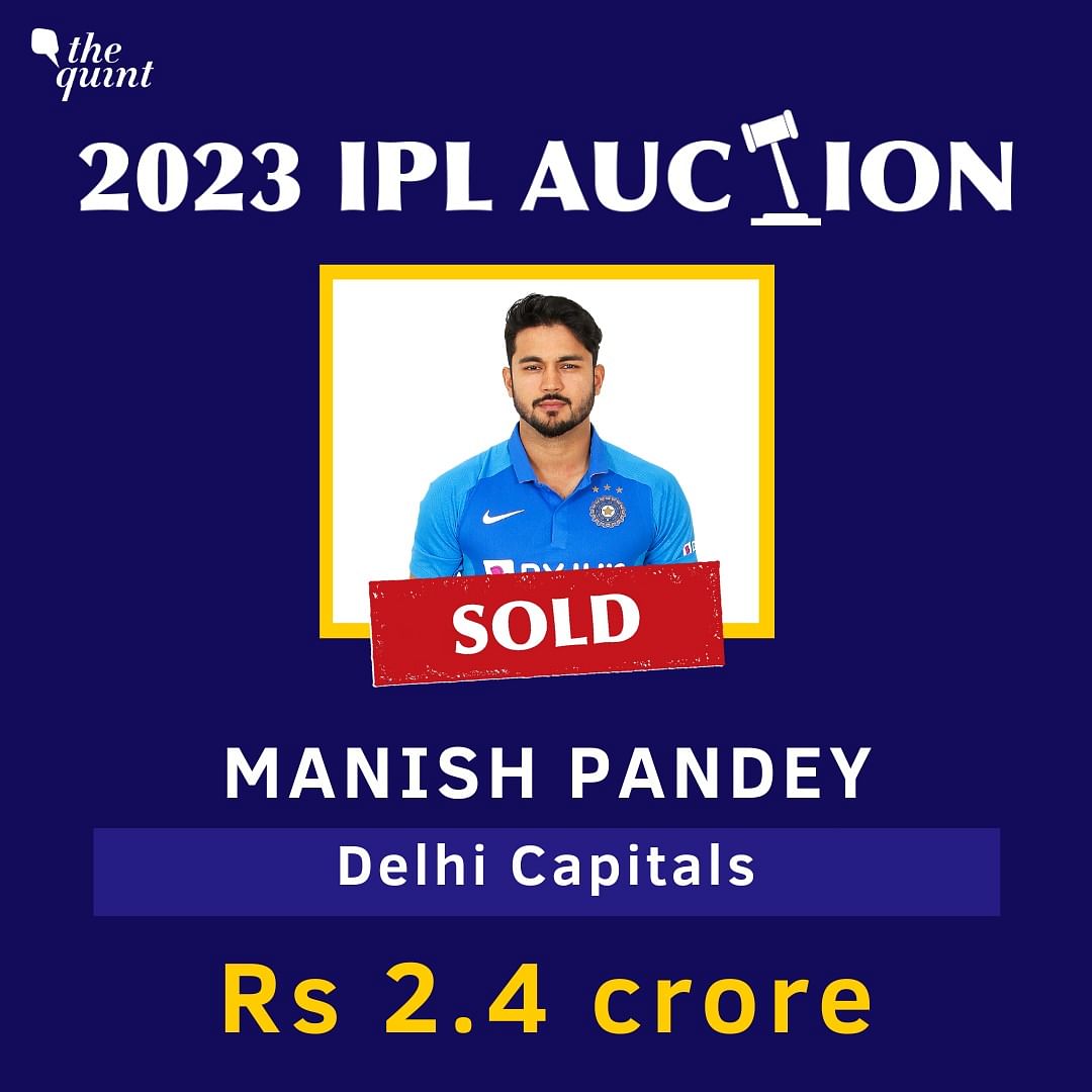 IPL Auction 2023: Manish Pandey played a match-winning knock in the final of IPL 2014.