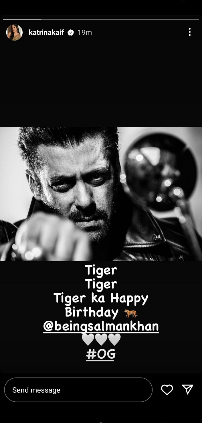 Salman Khan will be next seen in 'Tiger 3' with Katrina Kaif. 
