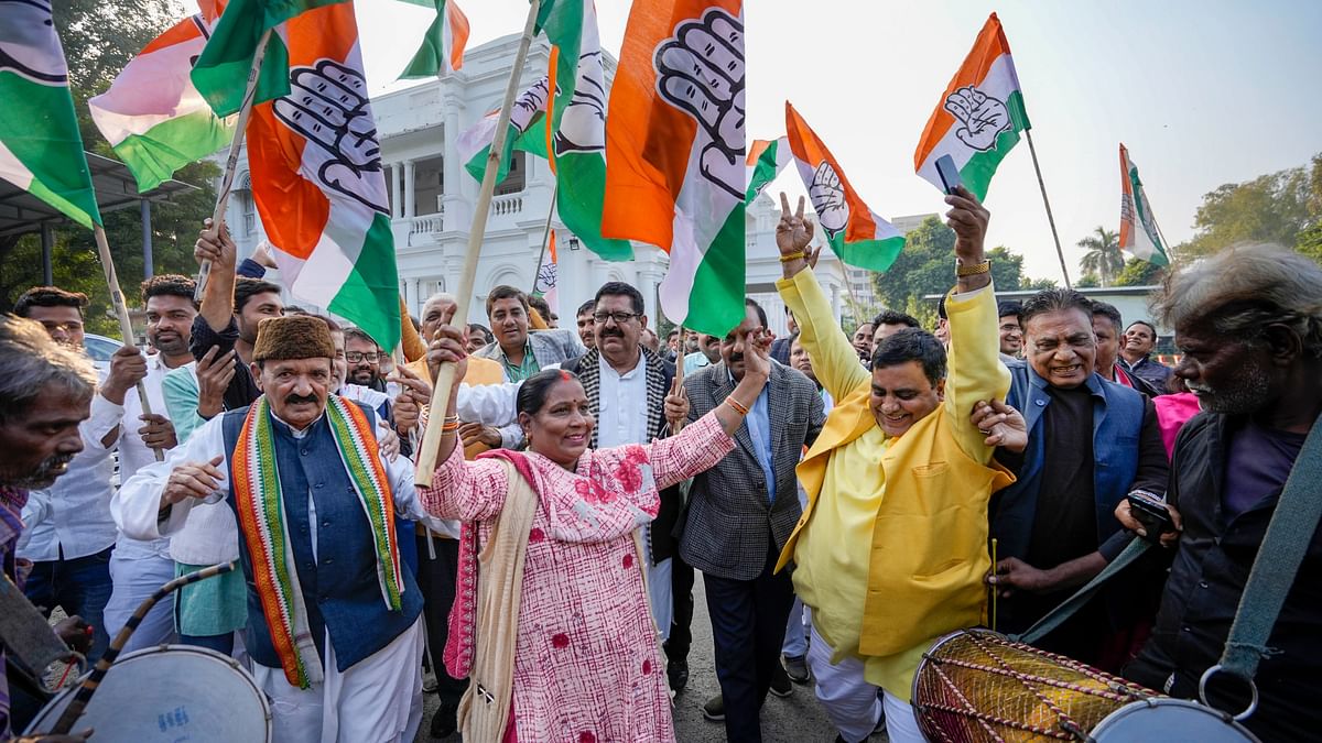 Photos: Congress Returns to Power in Himachal Pradesh, Celebrates Decisive Win
