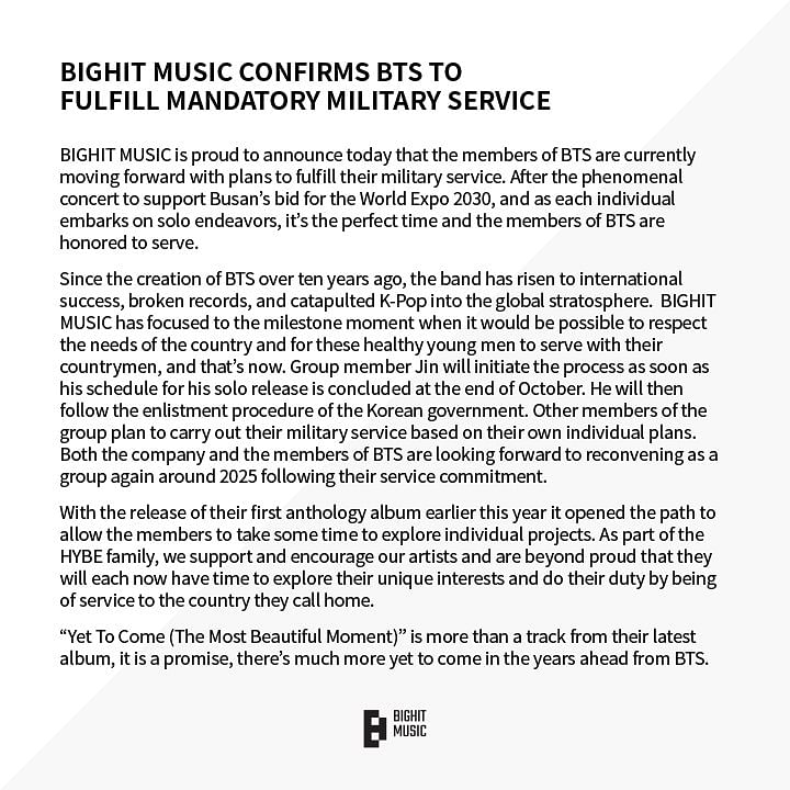 As 2022 comes to an end, here's looking back at the career highlights of BTS, from the year that was.