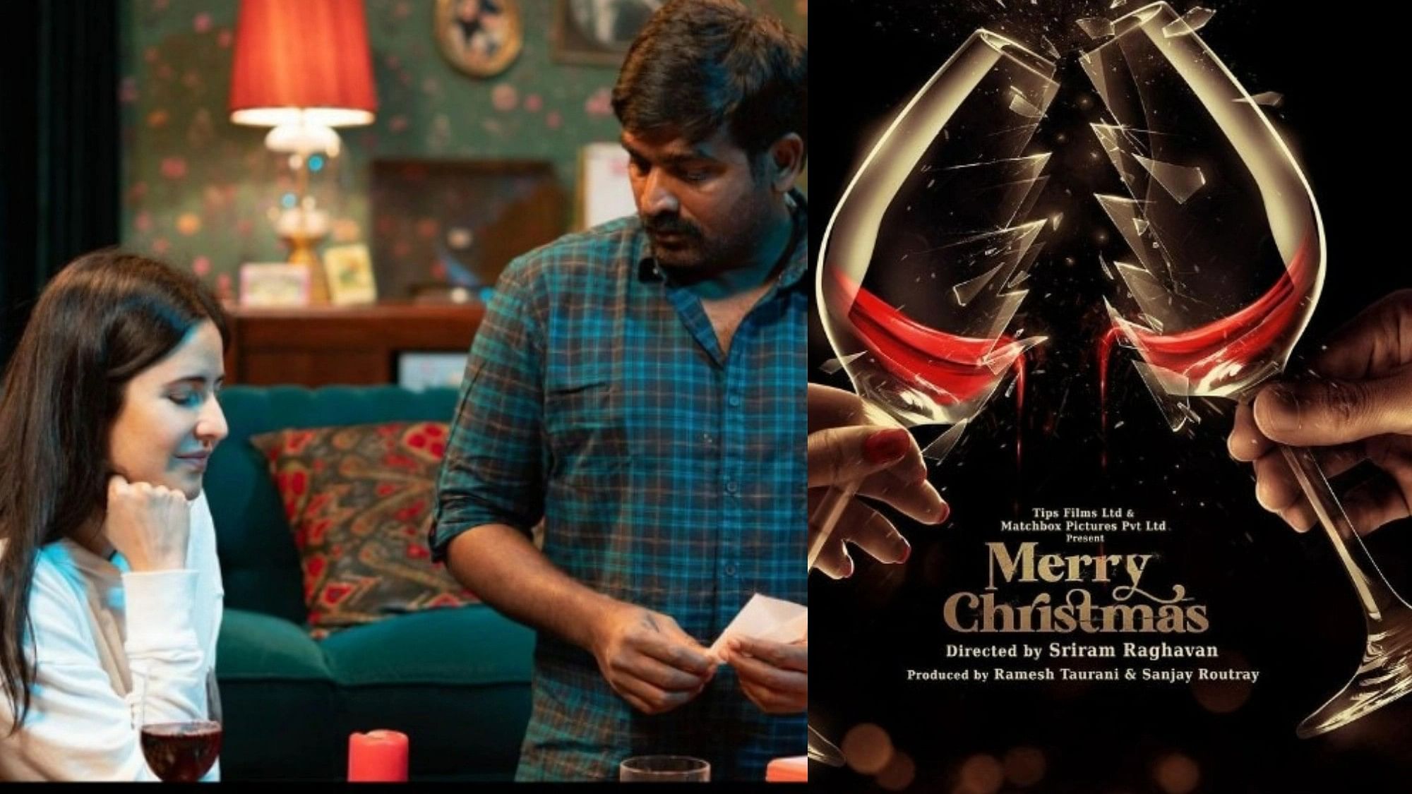 <div class="paragraphs"><p>Katrina Kaif &amp; Vijay Sethupathi Unveil First Poster of 'Merry Christmas'.&nbsp;</p></div>