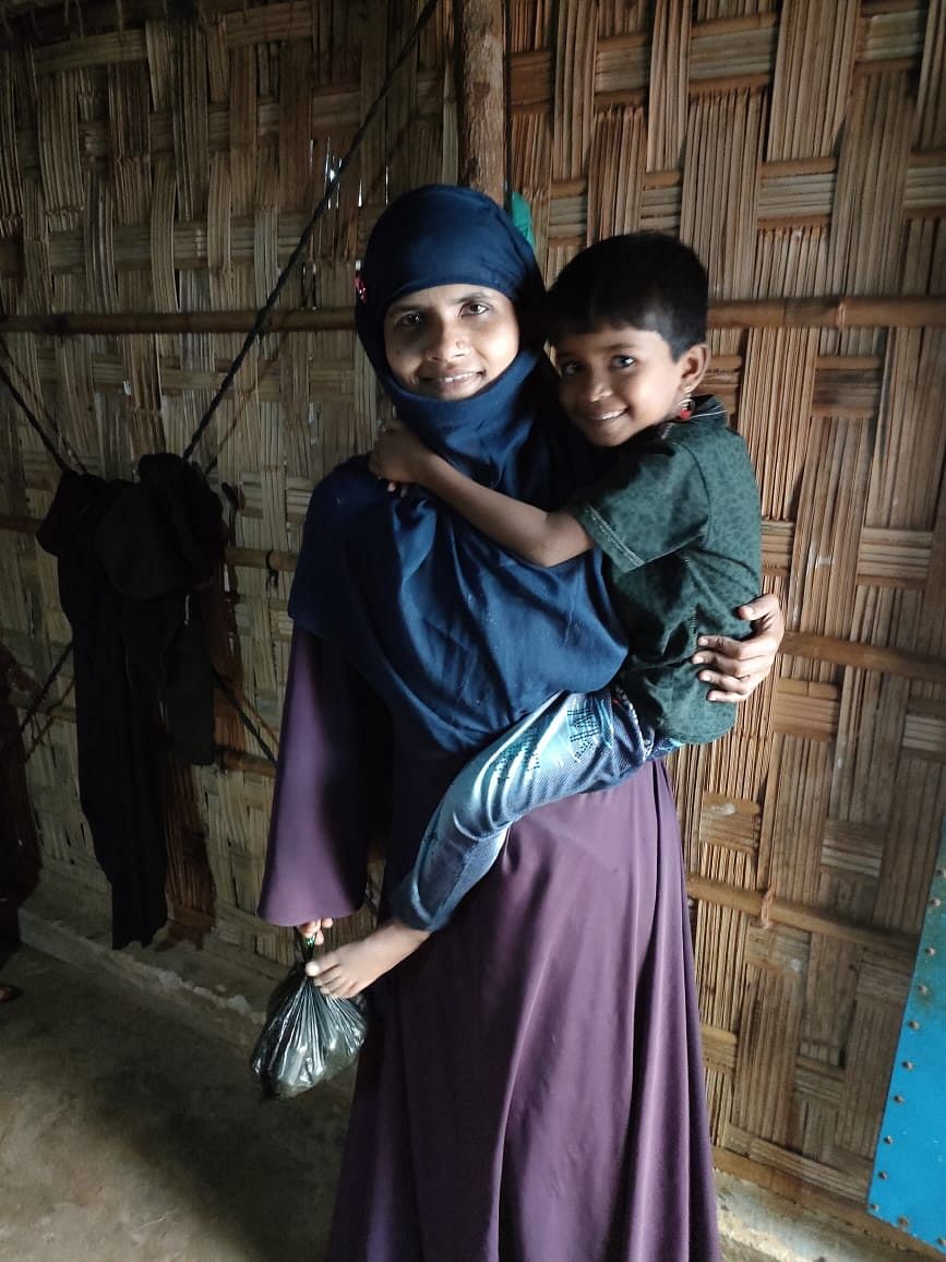 Khan's sister and niece are among 160 Rohingya refugees, stuck on a boat in the middle of the Andaman Sea.
