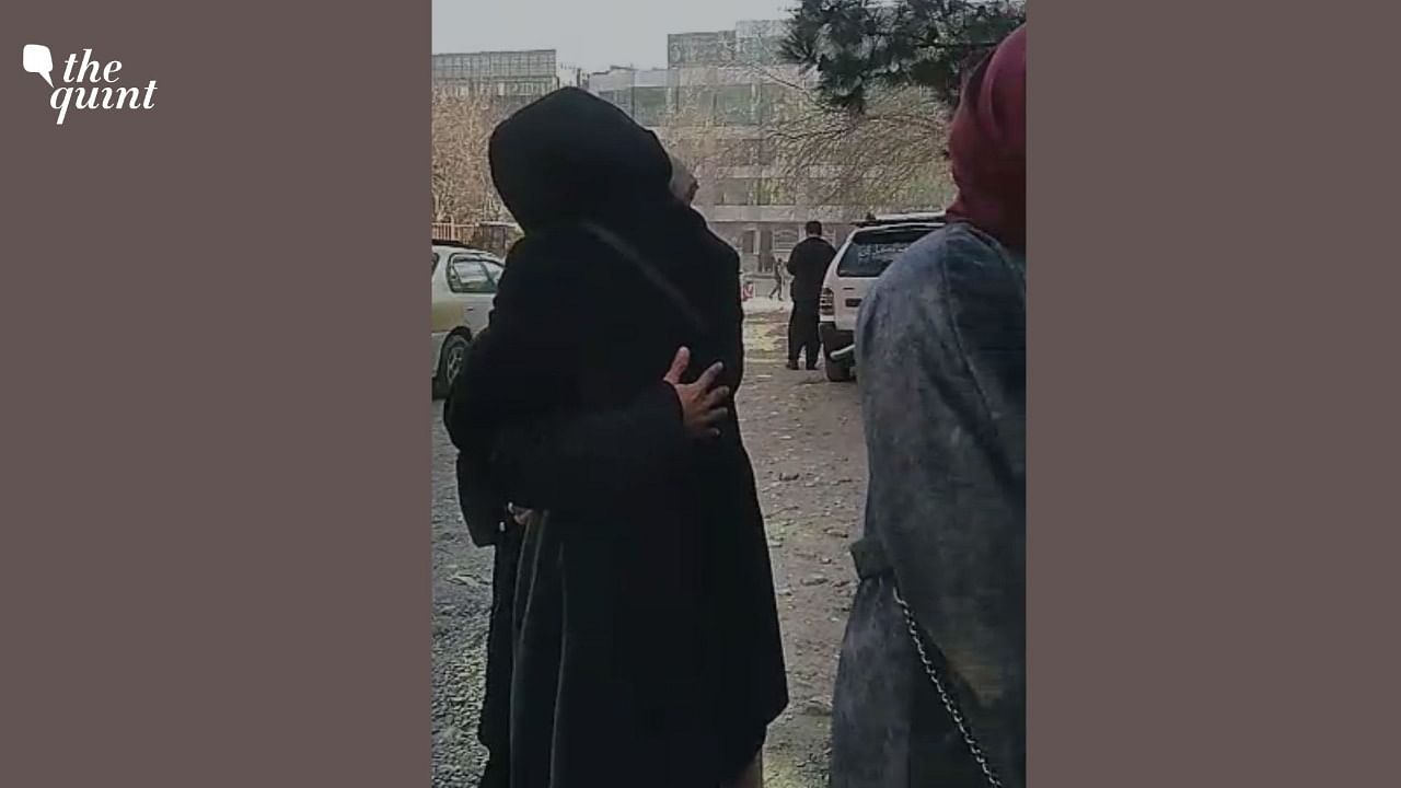 <div class="paragraphs"><p>Videos of women students crying outside Kabul University have been accessed by <strong>The Quint</strong>, hours after the Taliban on Tuesday, 20 December, announced that they will no longer be allowed to attend higher education institutions in Afghanistan.</p></div>