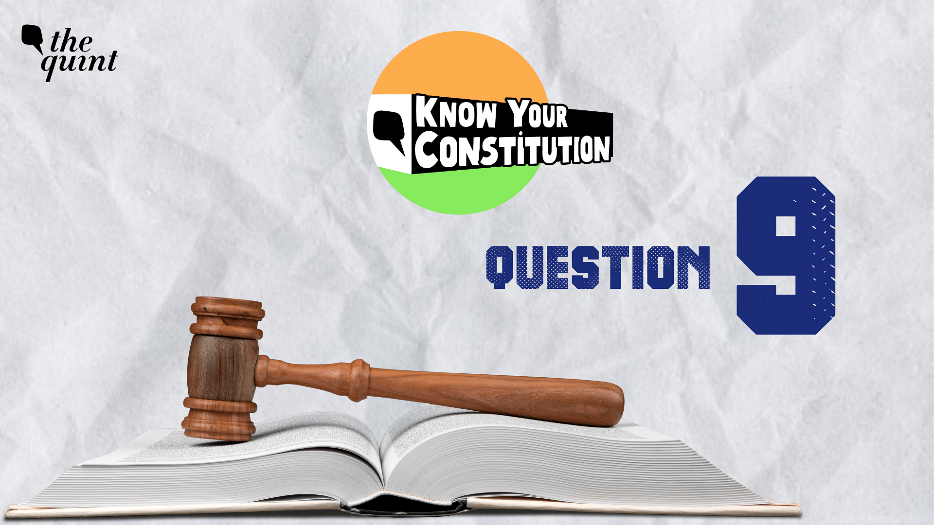 <div class="paragraphs"><p>Welcome to the Know Your Constitution Daily Quiz by The Quint.</p></div>