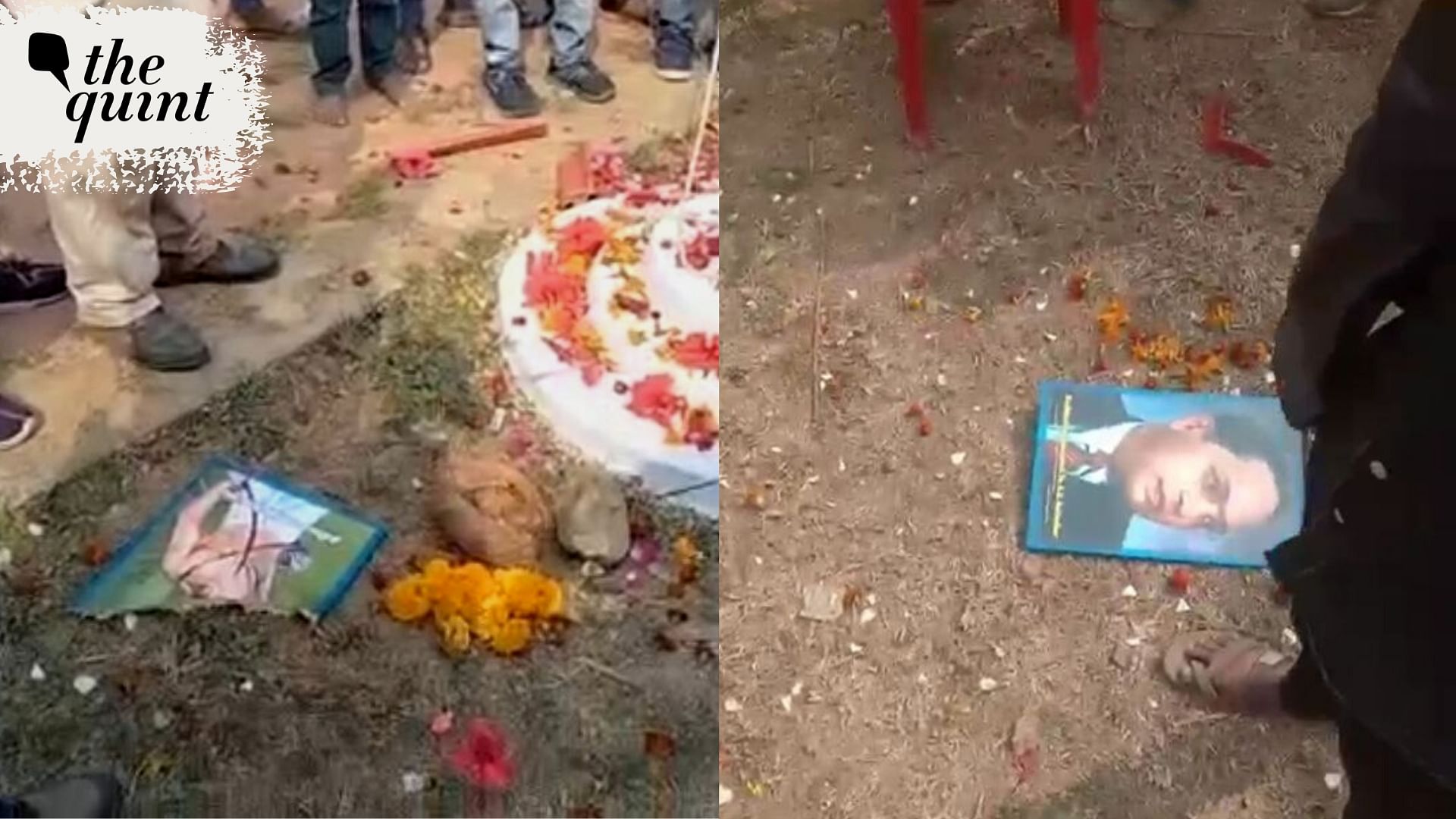 <div class="paragraphs"><p>In Madhya Pradesh's Sidhi district, two upper caste men allegedly vandalised the portraits of BR Ambedkar and Birsa Munda during Republic Day celebrations on Thursday, 26 January.&nbsp;</p></div>