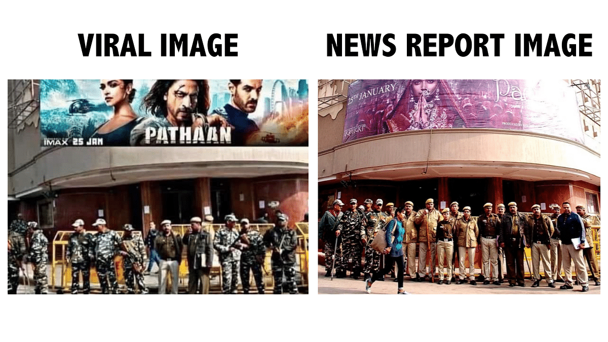 The original picture dates back to January 2018, when Bollywood film Padmaavat had released.