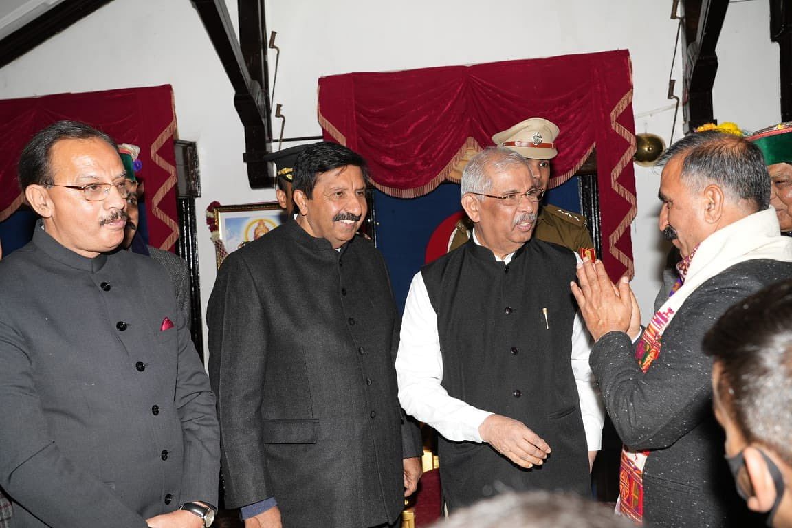 Among those who took oath was Vikramaditya Singh, Rural Shimla MLA & son of former chief minister Virbhadra Singh.