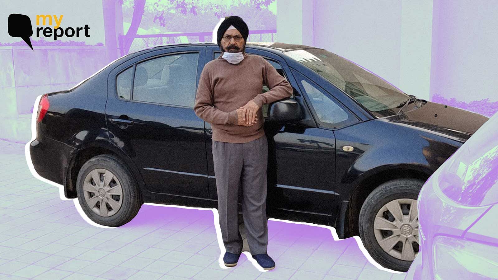 <div class="paragraphs"><p>Tejinder Singh Bedi with his old car.</p></div>