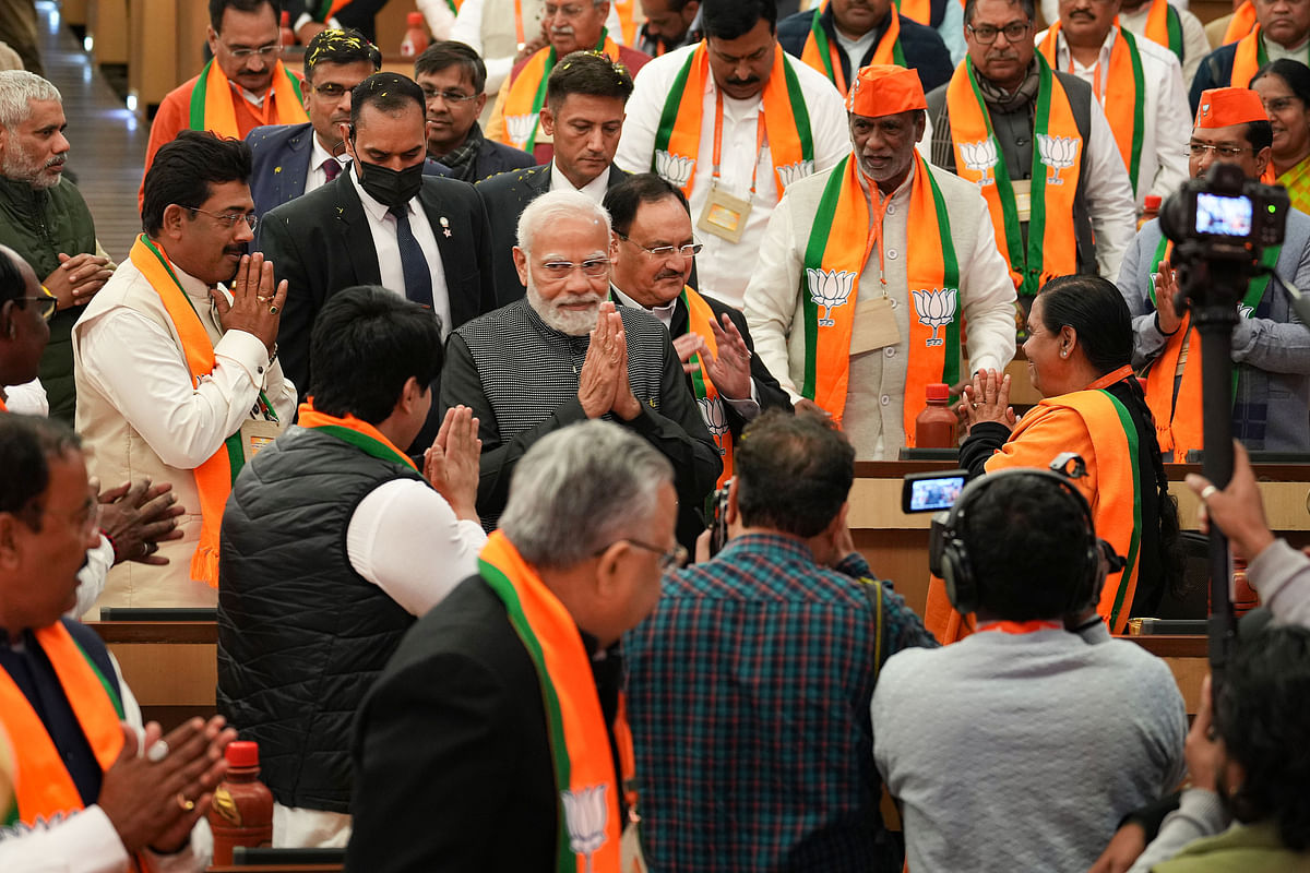 The executive meeting began after PM Modi's arrival, who was welcomed by BJP's National president J P Nadda. 