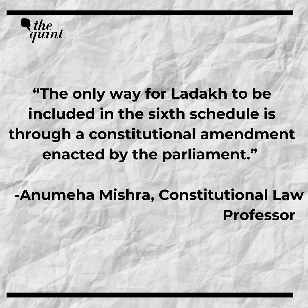 The people of Ladakh are demanding that the region be included in the sixth schedule of the Constitution. What next?