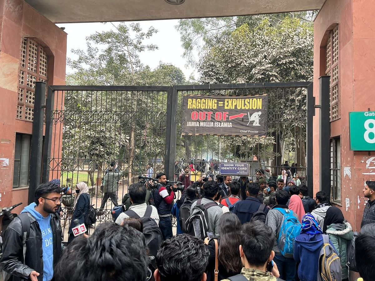 Heavy security was deployed around the campus, and students were asked to vacate the premises on Wednesday.