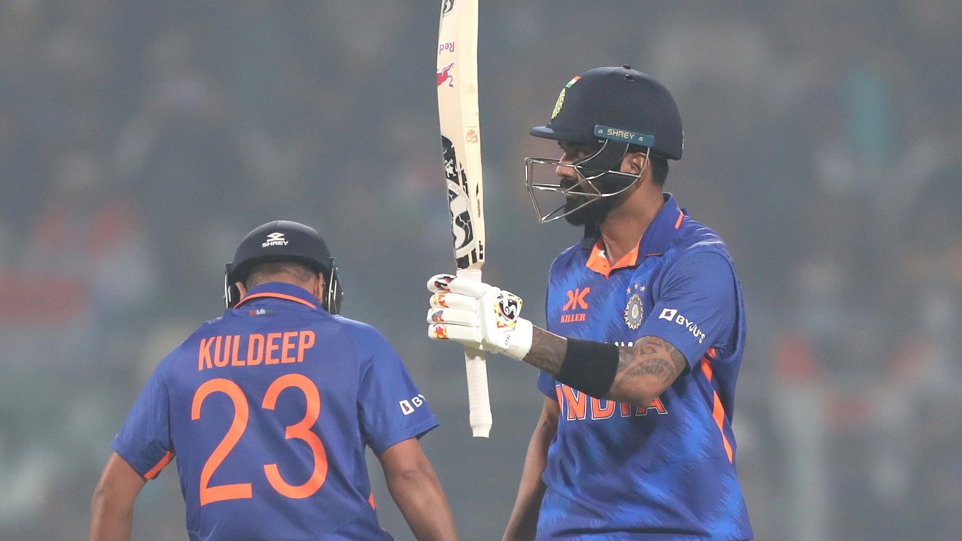 <div class="paragraphs"><p>KL Rahul scored 64 off&nbsp;103 deliveries during the second ODI.</p></div>