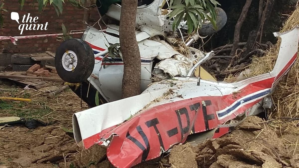 Pilot Dead After Plane Crashes Into Temple in MP's Rewa, Co-Pilot Also Injured