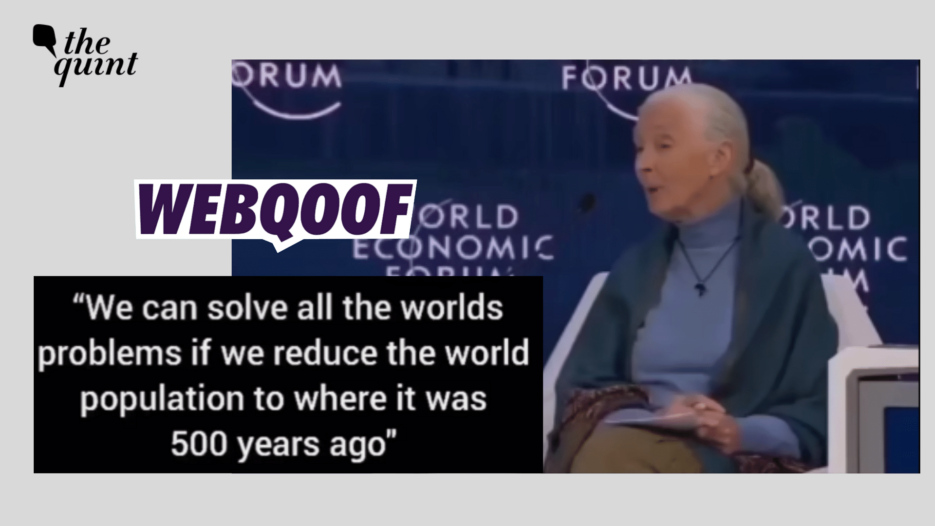 <div class="paragraphs"><p>Fact-Check: This old video of Jane Goodall has gone viral with a misleading caption.</p></div>