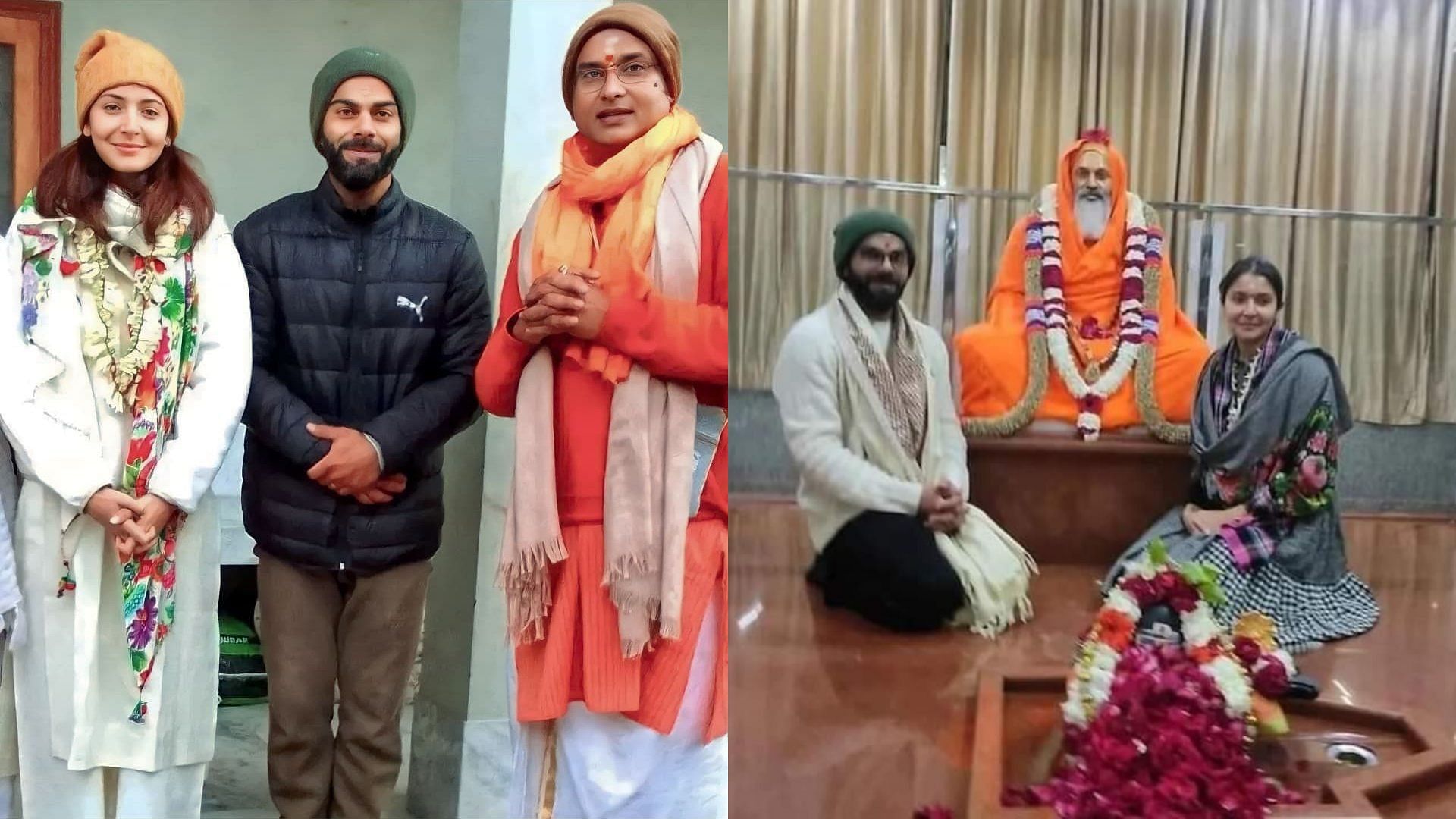 <div class="paragraphs"><p>Virat Kohli and Anushka Sharma were spotted in Rishikesh as they visited Swami Dayanand Giri Ashram.</p></div>