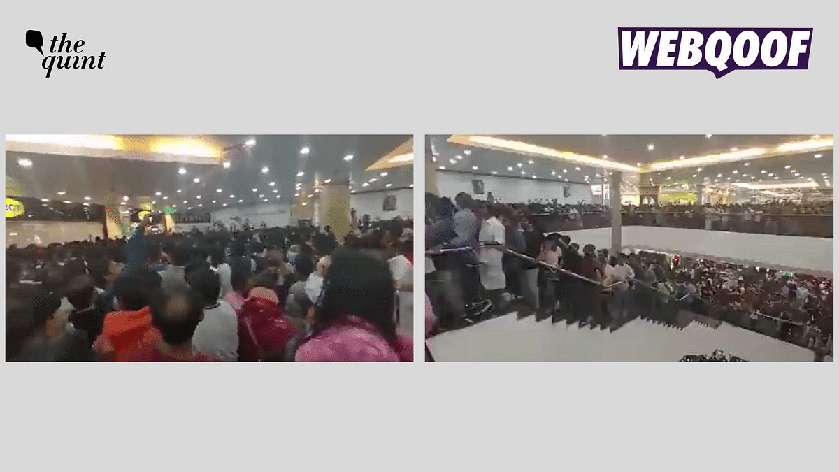 Old Clip of Crowd in a Mall Shared as Fans Waiting to Watch Pathaan in Haridwar