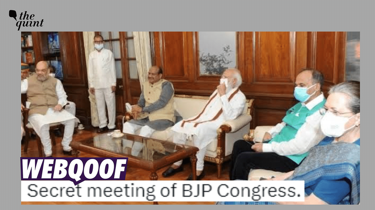 Image Shows Secret Meeting Between BJP and Congress? No, the Claim Is Misleading