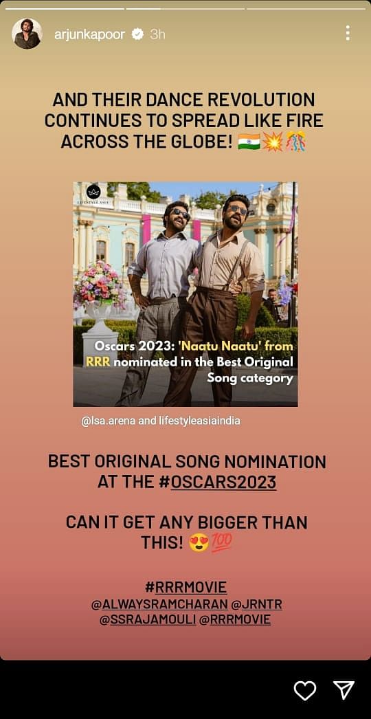 The song 'Naatu Naatu' won a Golden Globe under the 'Best Original Song' category.