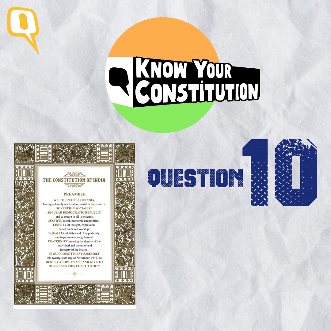 Welcome to the Know Your Constitution Daily Quiz, where we ask you about lesser-known facts of the Constitution.