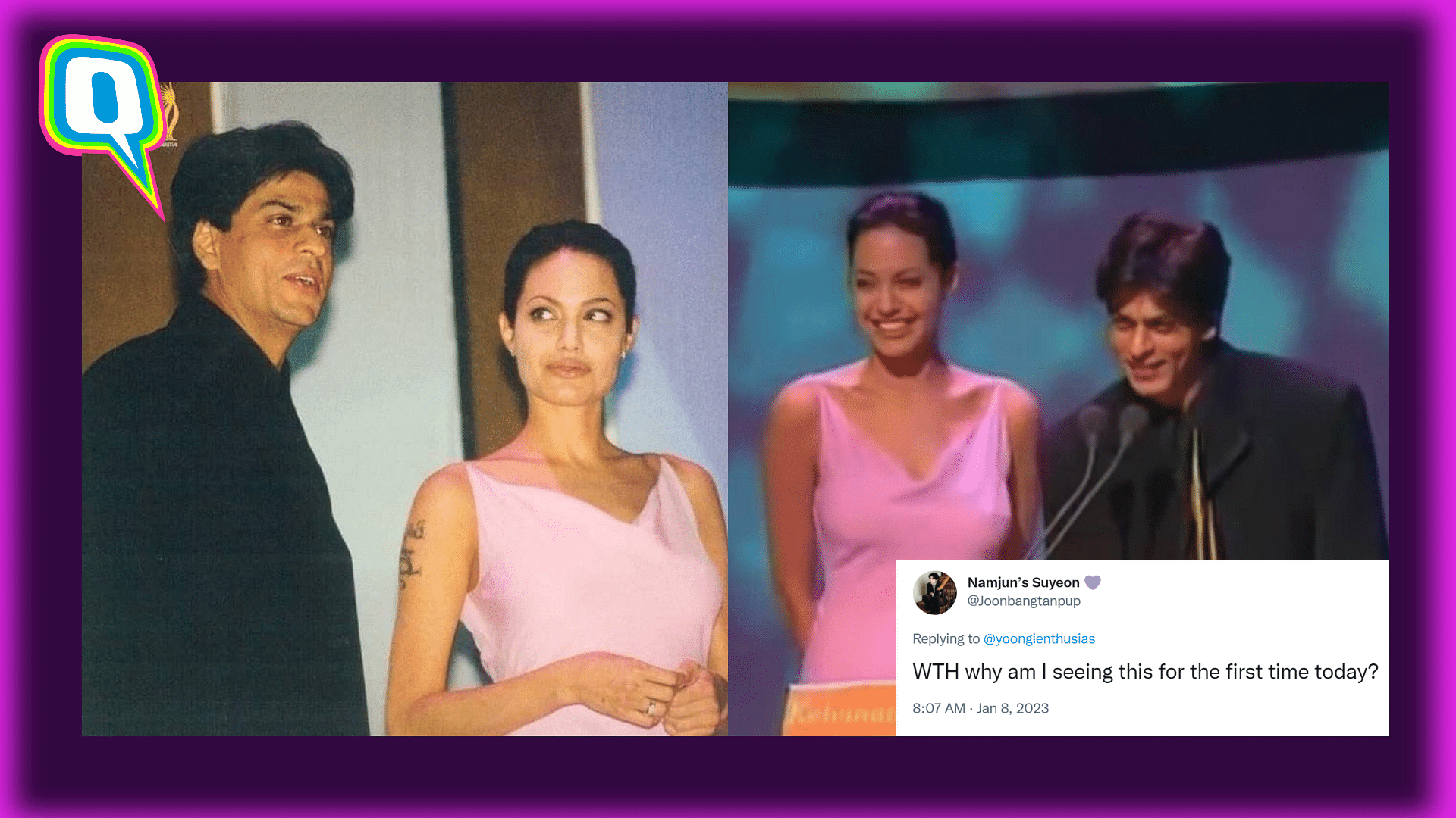 <div class="paragraphs"><p>Netizens In Awe As Old Pictures of Shah Rukh Khan And Angelina Jolie Go Viral </p></div>