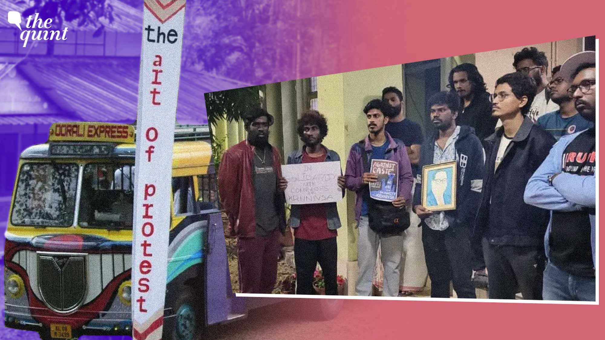 <div class="paragraphs"><p>Oorali Band was also part of the 'Art for Protest' at the film school.&nbsp;</p></div>