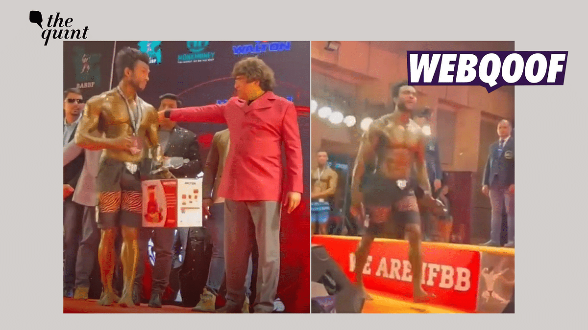 Video of Man Kicking Prize on Stage Shared With False Caste Discrimination Angle