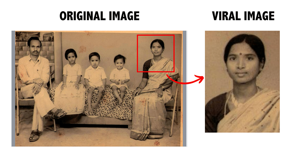 The first three images are of three different women and not PM Modi's mother. 