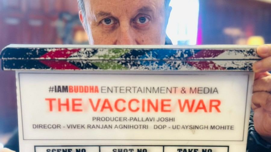 <div class="paragraphs"><p>Anupam Kher starts shooting for Vivek Agnihotri’s 'The Vaccine War.'</p></div>