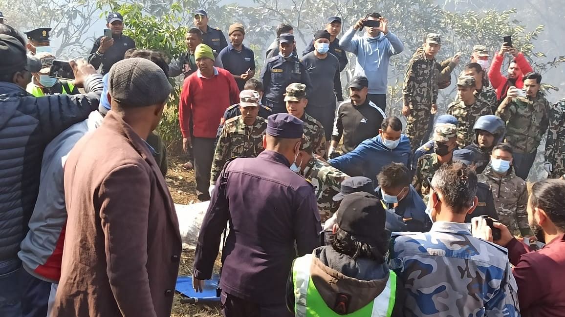 <div class="paragraphs"><p>At least 68 people on board&nbsp;<a href="https://www.thequint.com/news/india/yeti-airlines-aircraft-crashes-in-nepal#read-more">Yeti Airlines</a>&nbsp;aircraft were confirmed dead, after the flight crashed into a river gorge in Nepal on Sunday, 15 January, minutes before landing at Pokhara International Airport.</p></div>