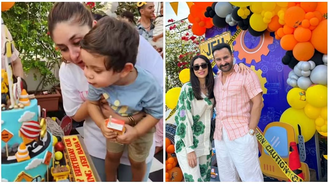 Pics: Kareena Kapoor, Saif Ali Khan Celebrate Son Jeh’s 2nd Birthday at the Pool