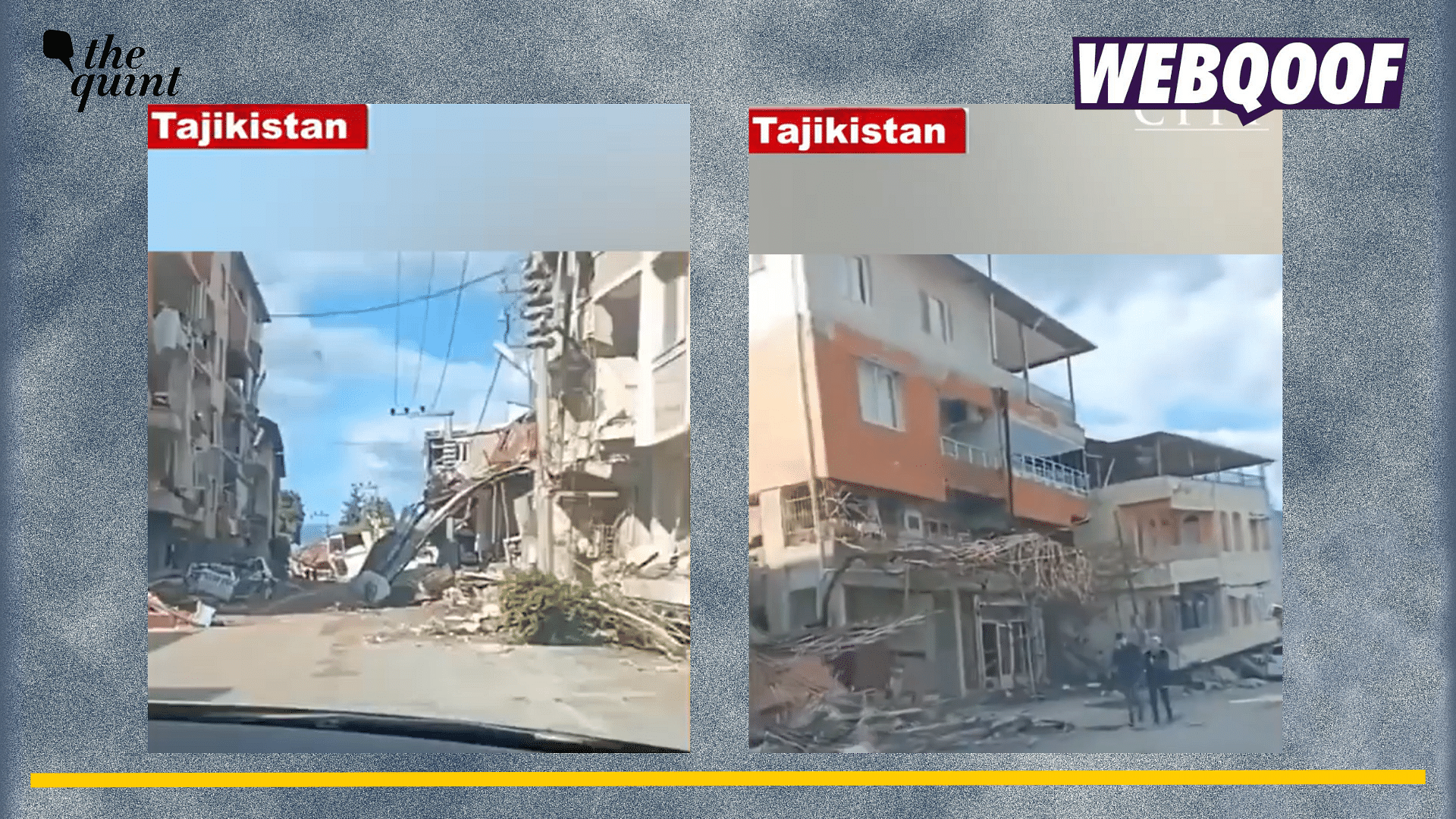 <div class="paragraphs"><p>Fact-check:  An old video of destruction caused due to earthquake in Turkey is going viral as a recent video from Tajikistan. </p></div>