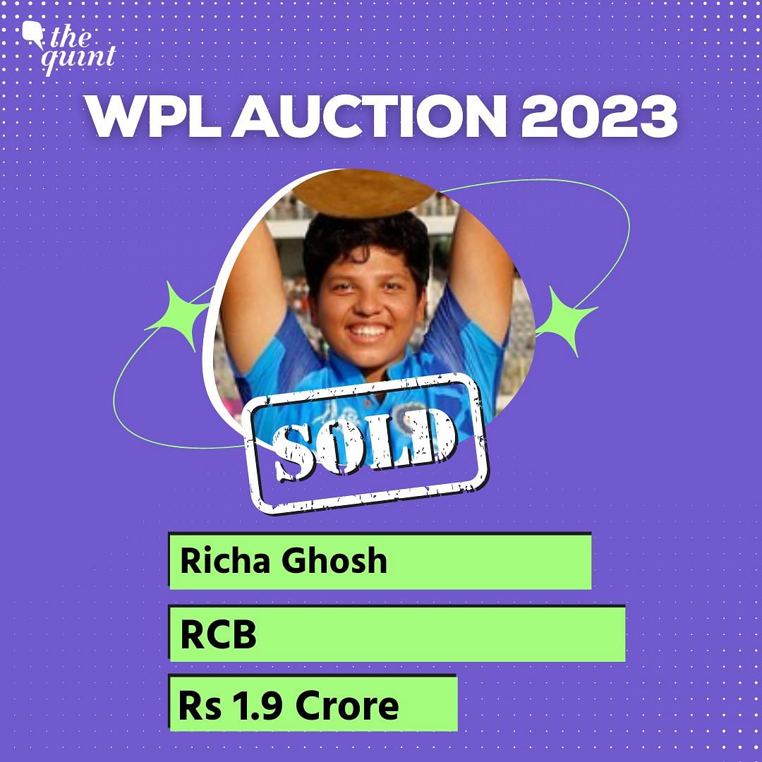 17-year-old Indian wicket-keeper Richa Ghosh has been bought by RCB for Rs 1.90 crore