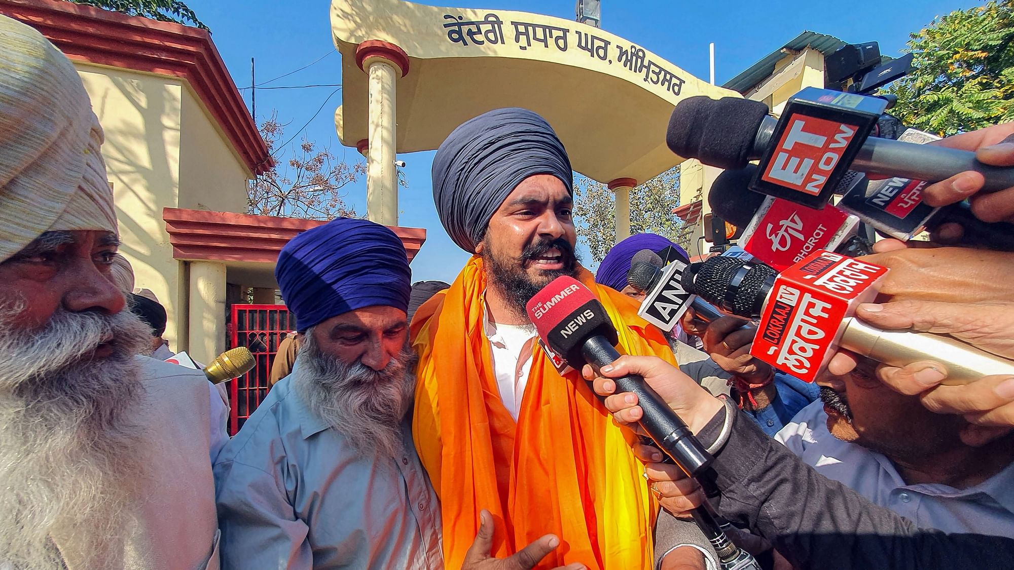 <div class="paragraphs"><p>Waris Punjab De founder Amritpal Singhs associate Lovepreet Toofan along with supporters after his release from the Amritsar Central Jail, in Amritsar, on Friday, 24 February.&nbsp;</p></div>