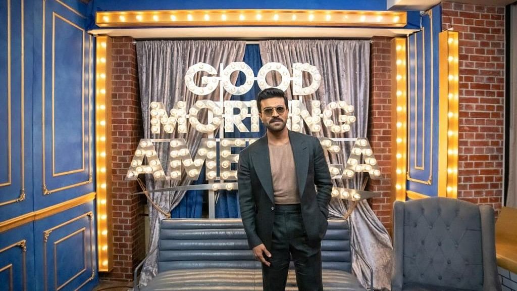 <div class="paragraphs"><p> Ram Charan  appeared on one of America’s most popular shows Good Morning America 3.&nbsp;</p></div>
