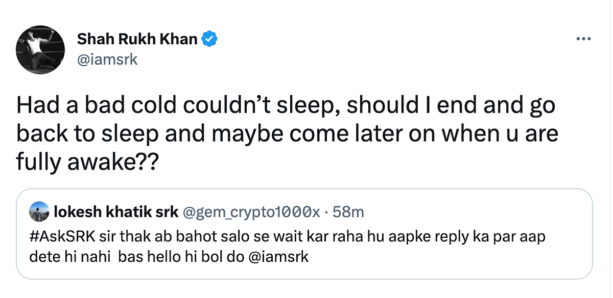 Shah Rukh Khan, who is basking in the success of Pathaan, is back with #AskSRK. 