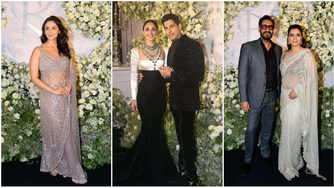 Photos: Alia Bhatt, Ajay Devgn & Kajol Attend Kiara-Sidharth's Wedding Reception