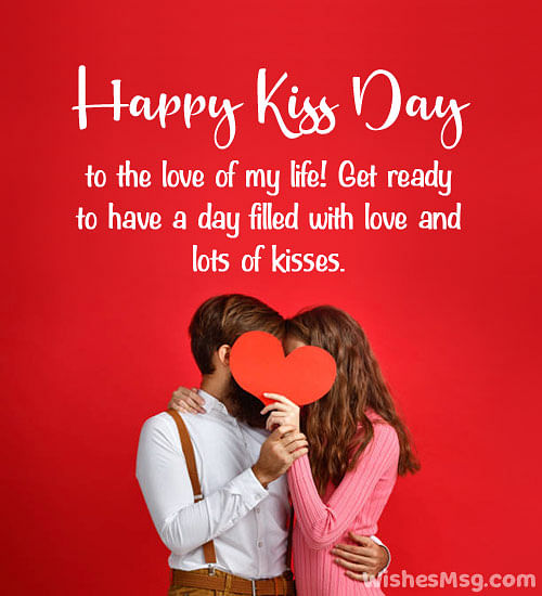 Kiss Day is observed every year on 13th of February during a Valentine's week. Quotes, wishes, and images are here.