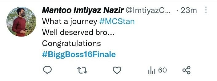 MC Stan took home the Bigg Boss 16 trophy on Monday, 13 February. 