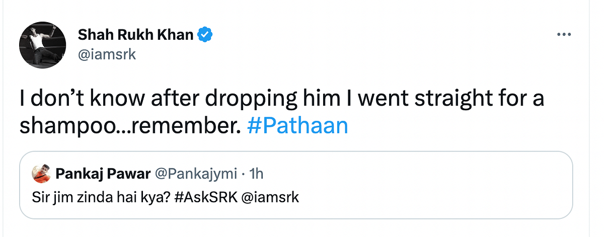 Shah Rukh Khan, who is basking in the success of Pathaan, is back with #AskSRK. 