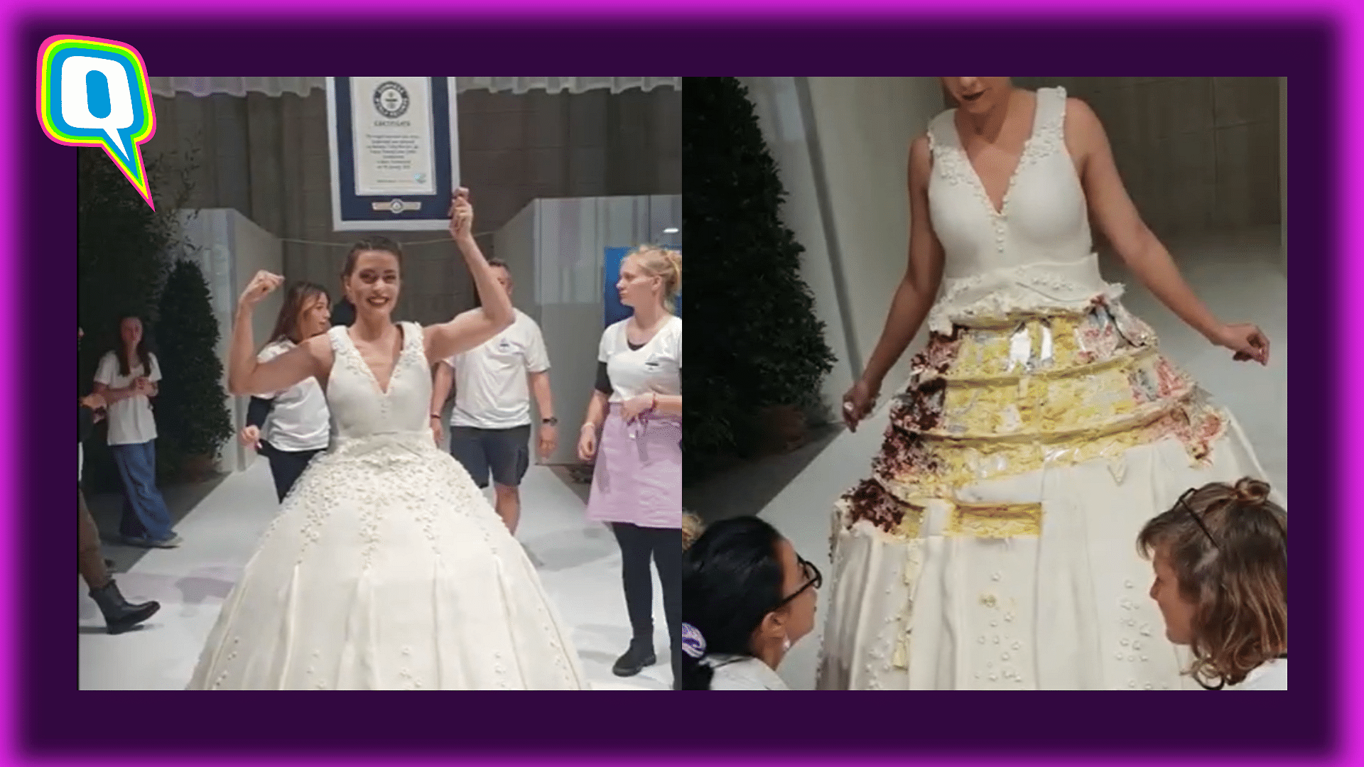 <div class="paragraphs"><p>Swiss Baker Sets Guinness World Record For Making World's Largest Cake Dress</p></div>