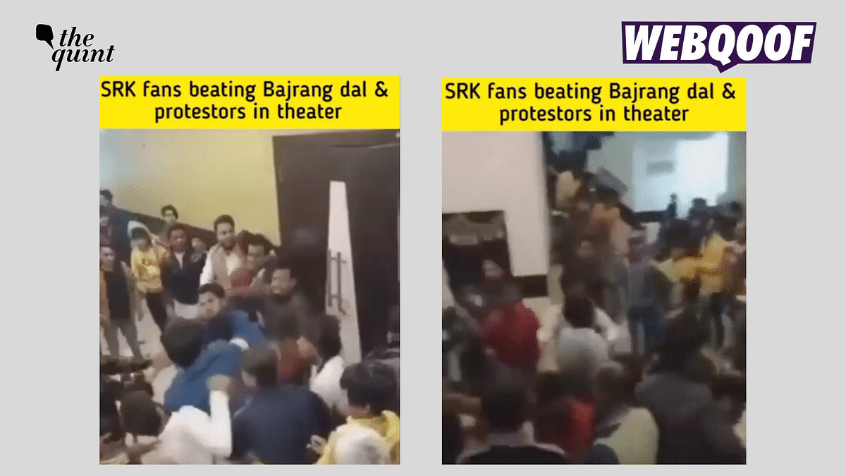 SRK Fans Thrashing Bajrang Dal Members During Pathaan's Screening? Nope.