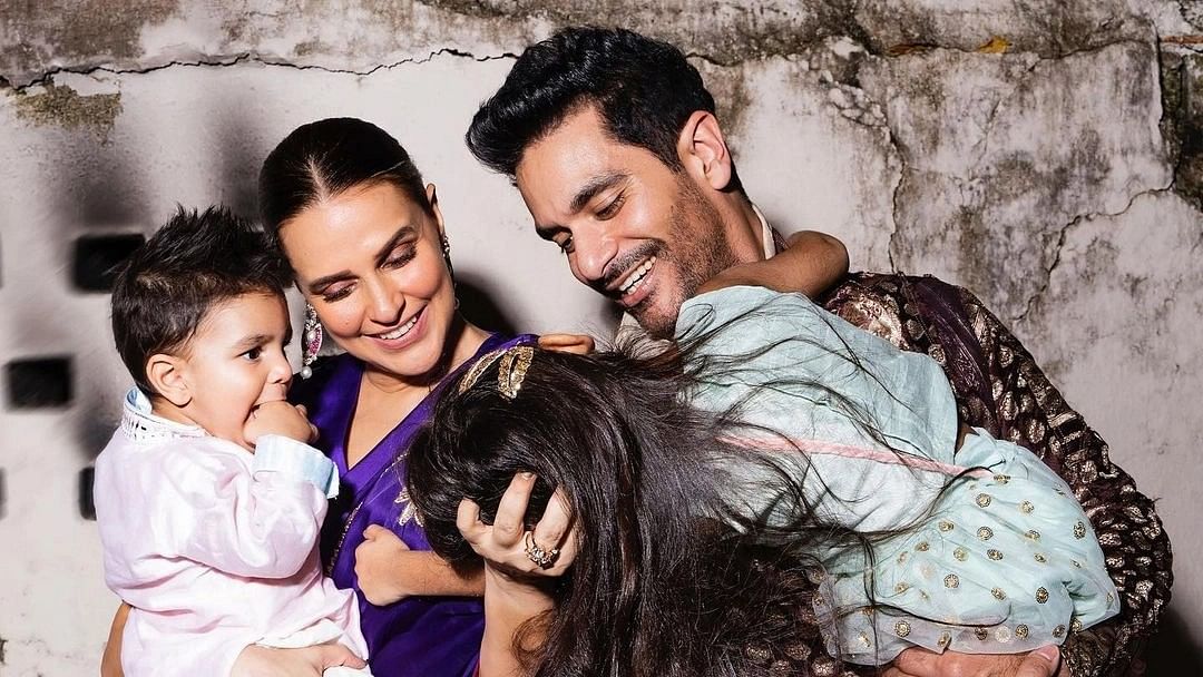 <div class="paragraphs"><p>Neha Dhupia and Angad Bedi speak about keeping their kids away from the media glare.</p></div>
