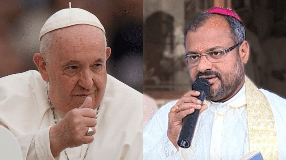 <div class="paragraphs"><p>Bishop Franco Mulakkal meets Pope for the first time after being acquitted in nun-rape case</p></div>