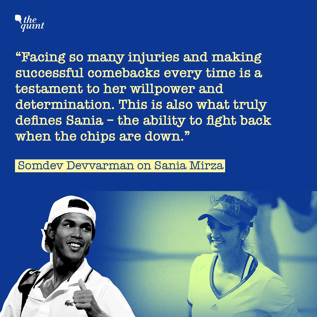 Somdev Devvarman shares how he realised Sania Mirza was meant for the biggest of stages, during a 2003 trip.