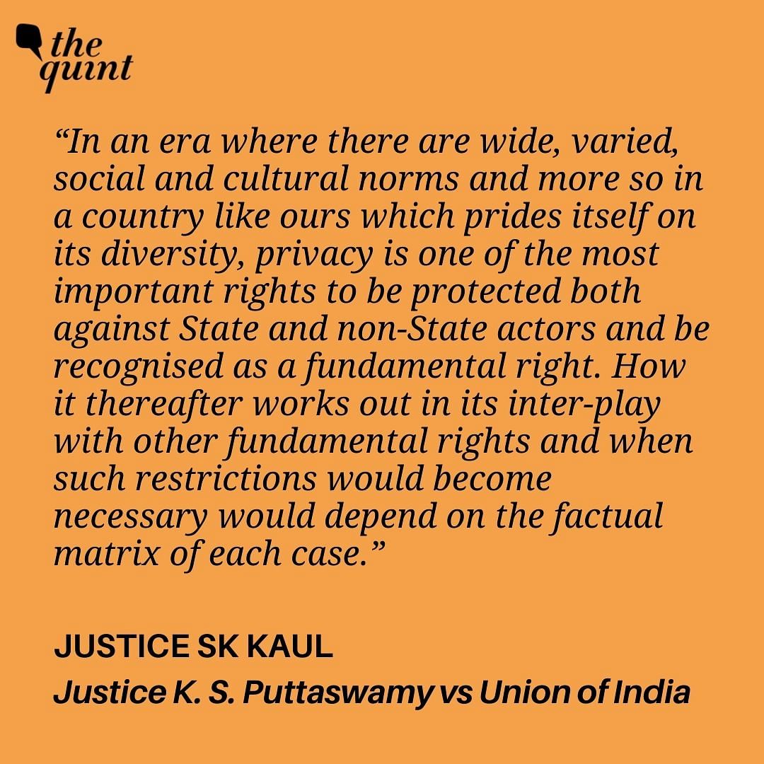 Right to privacy is a fundamental right under Article 21 of the Indian constitution.