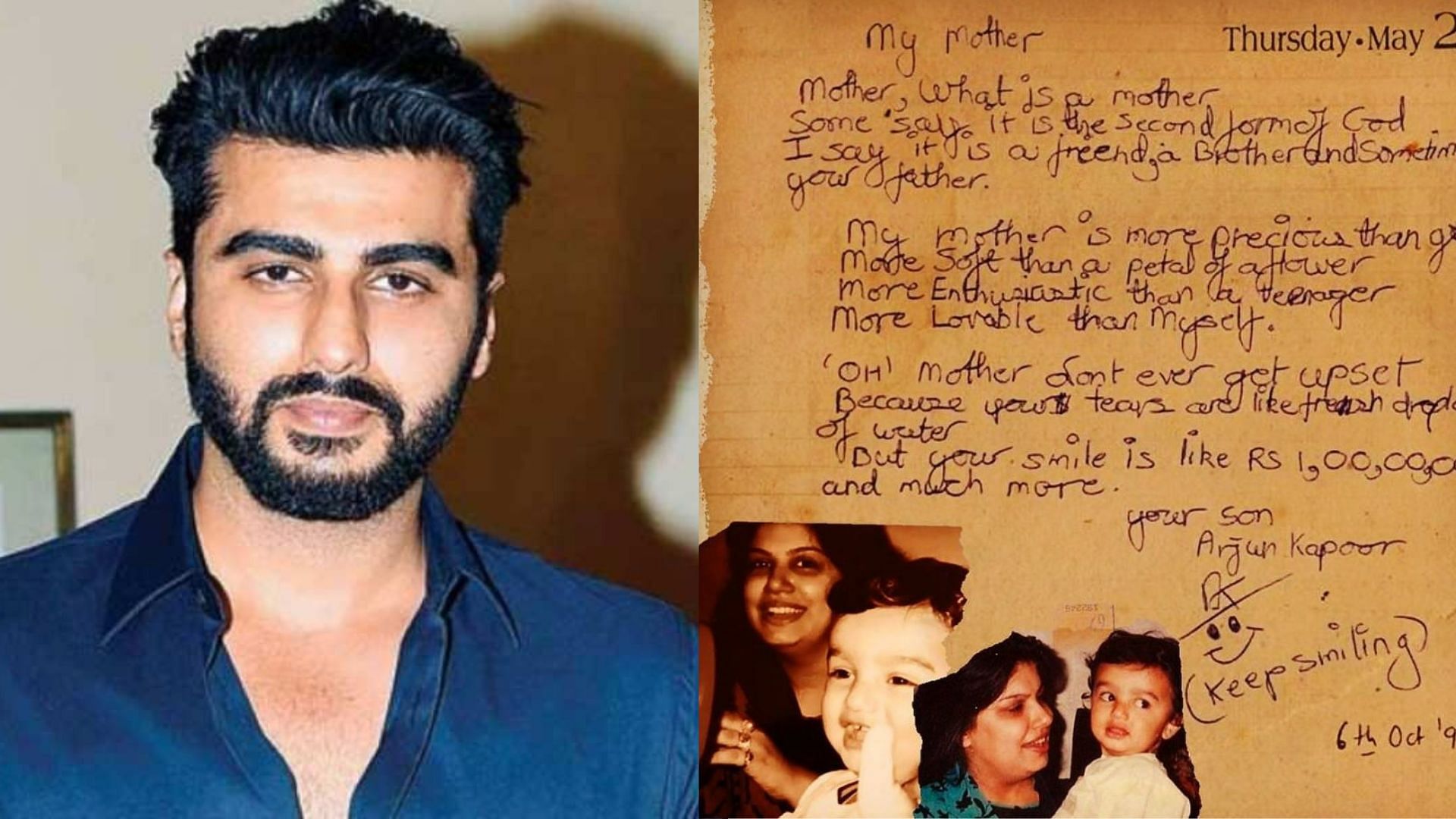 <div class="paragraphs"><p>On Mona Shourie's Birth Anniversary, Arjun Kapoor Pens an Emotional Note</p></div>