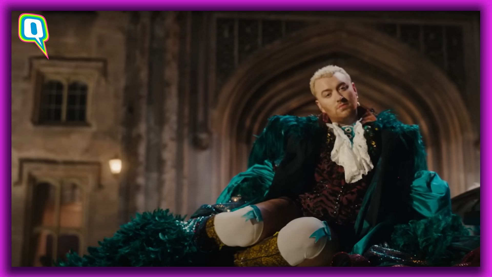 <div class="paragraphs"><p>Sam Smith in a still from their music video for 'I'm Not Here to Make Friends'.</p></div>