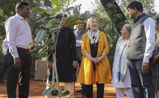 In Photos: Hillary Clinton in Gujarat, Announces $50 Mn Climate Fund for Women