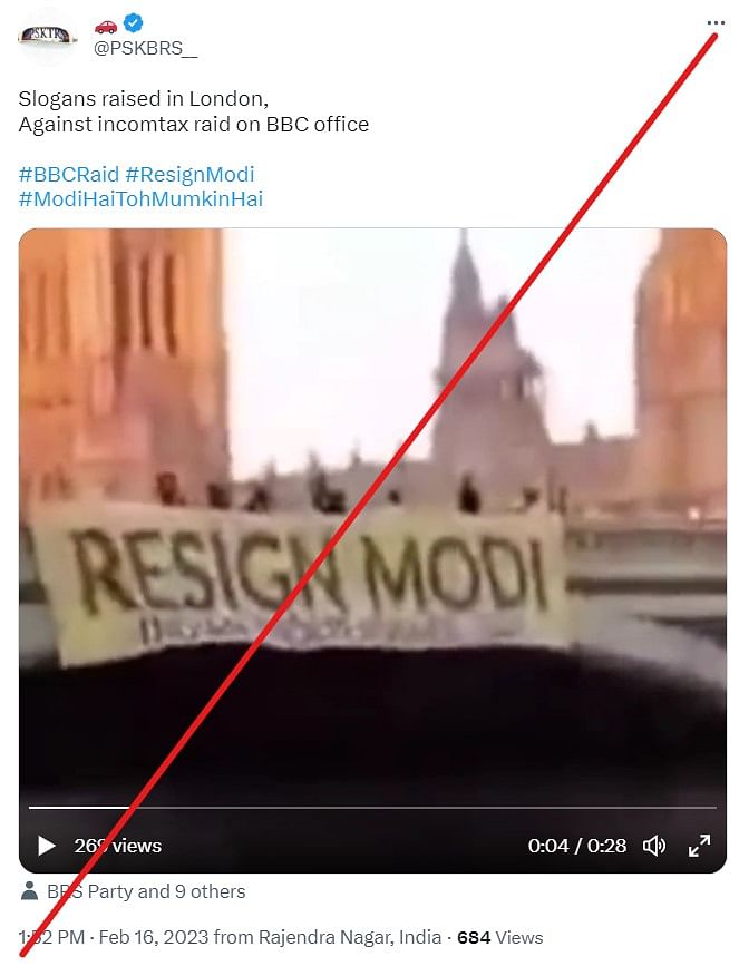 This video dates back to 15 August 2021 and shows an anti-Modi protest held in London. 